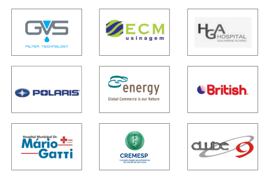 logos imagem mostra logos de alguns dos clientes parceiros do Grupo Job Line